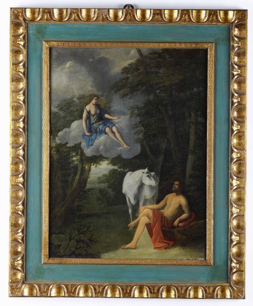 Scuola del XVIII secolo Giove e Io  - Asta Dipinti Antichi - Associazione Nazionale - Case d'Asta italiane