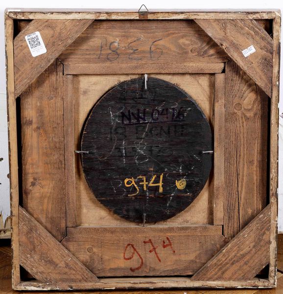 Joost Cornelisz Droochsloot : Uomo seduto di spalle  - Asta Dipinti Antichi - Associazione Nazionale - Case d'Asta italiane