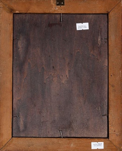 Scuola del XVII secolo Madonna con Bambino e San Giovannino  - Asta Dipinti Antichi - Associazione Nazionale - Case d'Asta italiane