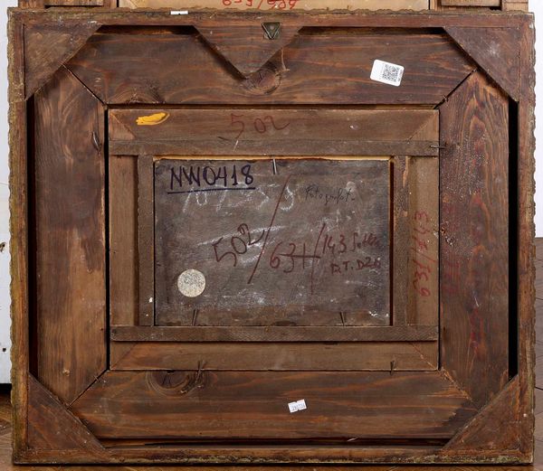 Scuola del XVII secolo Cristo morto  - Asta Dipinti Antichi - Associazione Nazionale - Case d'Asta italiane