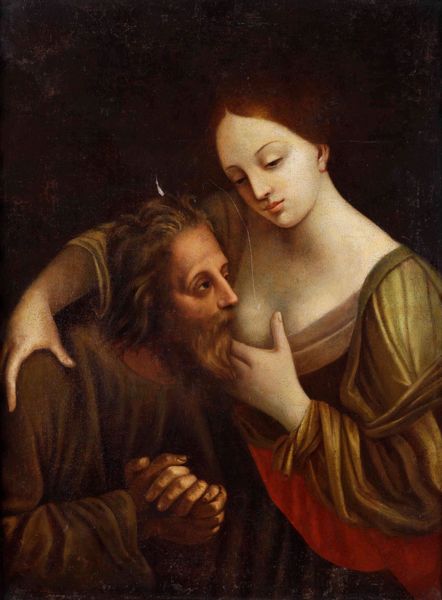 Scuola emiliana del XVII secolo Carit Romana  - Asta Dipinti Antichi - Associazione Nazionale - Case d'Asta italiane