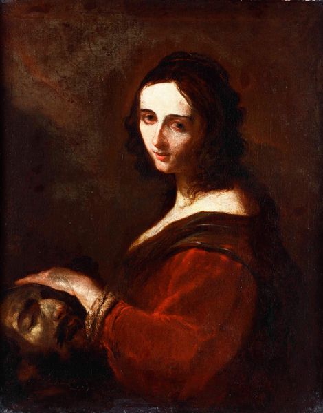 Salvator Rosa, Attribuito a : Giuditta con la testa di Oloferne  - Asta Dipinti Antichi - Associazione Nazionale - Case d'Asta italiane