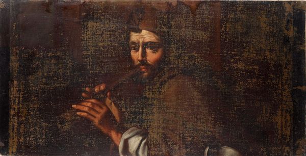 Scuola italiana del XVII secolo Figura di pifferaio  - Asta Dipinti Antichi - Associazione Nazionale - Case d'Asta italiane
