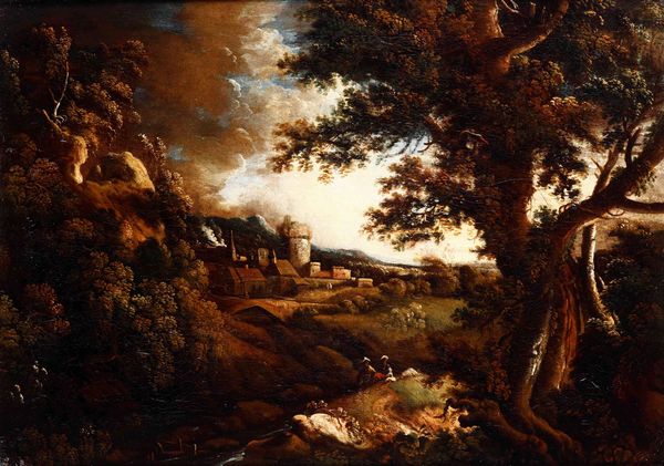 Scuola del XVIII secolo Paesaggi campestri  - Asta Dipinti Antichi - Associazione Nazionale - Case d'Asta italiane
