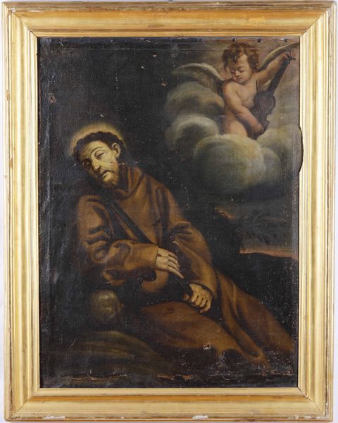 Scuola del XVII secolo Estasi di San Francesco  - Asta Dipinti Antichi - Associazione Nazionale - Case d'Asta italiane