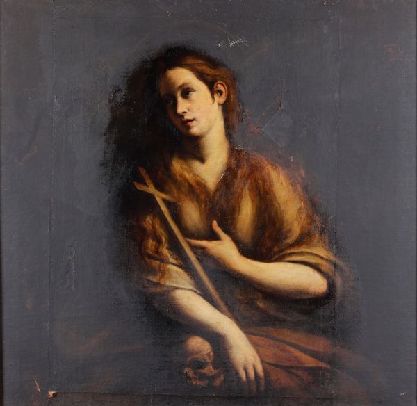 Scuola italiana del XVII secolo Maddalena penitente  - Asta Dipinti Antichi - Associazione Nazionale - Case d'Asta italiane