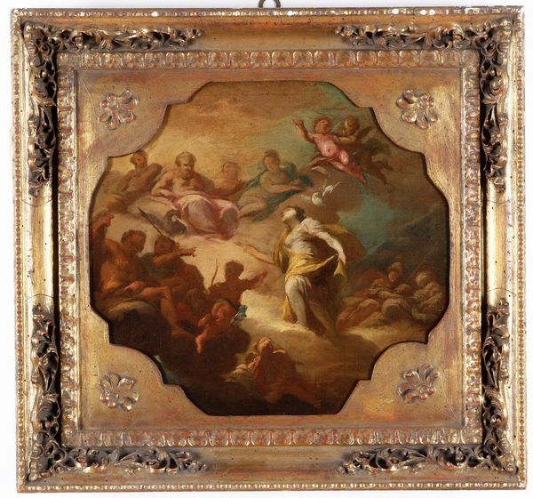 Corrado Giaquinto, Attribuito a : Scena allegorica  - Asta Dipinti Antichi - Associazione Nazionale - Case d'Asta italiane
