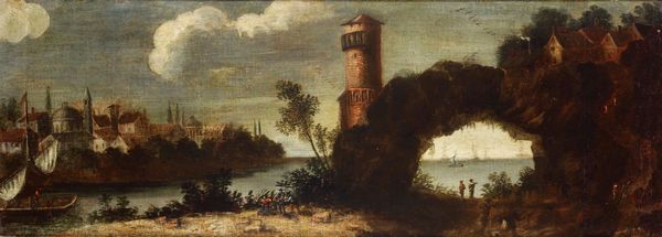 Scuola italiana del XVIII secolo Veduta di citt  - Asta Dipinti Antichi - Associazione Nazionale - Case d'Asta italiane