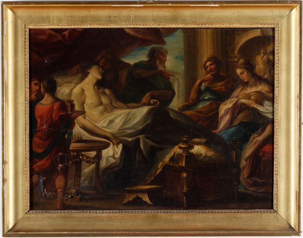 Scuola genovese del XVII secolo Morte di Lucrezia <BR>Principe morente<BR>  - Asta Dipinti Antichi - Associazione Nazionale - Case d'Asta italiane