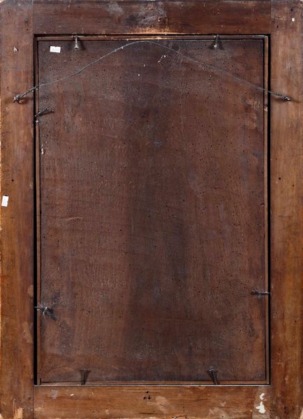 Scuola spagnola del XVII-XVIII secolo Madonna con Bambino entro ghirlanda di fiori  - Asta Dipinti Antichi - Associazione Nazionale - Case d'Asta italiane