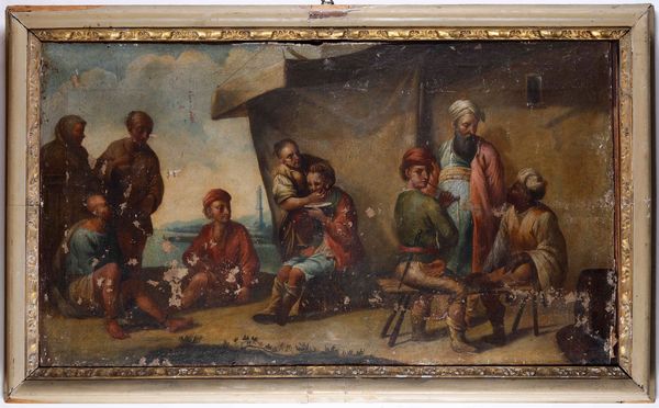 Scuola del XVIII secolo Scena di genere  - Asta Dipinti Antichi - Associazione Nazionale - Case d'Asta italiane