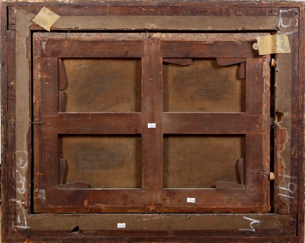 Scuola del XVIII secolo Natura morta con uva e melograni  - Asta Dipinti Antichi - Associazione Nazionale - Case d'Asta italiane