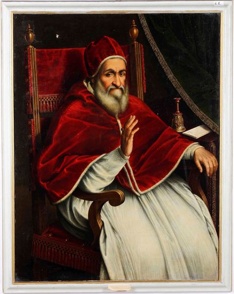 Scuola del XVII secolo Ritratto di papa Sisto V  - Asta Dipinti Antichi - Associazione Nazionale - Case d'Asta italiane