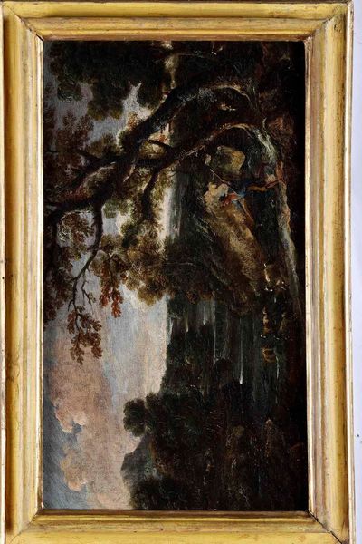Antonio Francesco Peruzzini, alla maniera di : Paesaggio con pastore  - Asta Dipinti Antichi - Associazione Nazionale - Case d'Asta italiane
