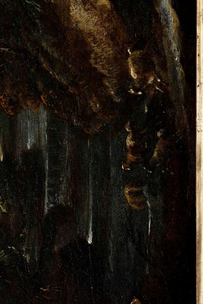 Antonio Francesco Peruzzini, alla maniera di : Paesaggio con pastore  - Asta Dipinti Antichi - Associazione Nazionale - Case d'Asta italiane