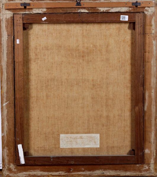 Scuola del XVIII secolo Ritratto di prelato nello studio  - Asta Dipinti Antichi - Associazione Nazionale - Case d'Asta italiane