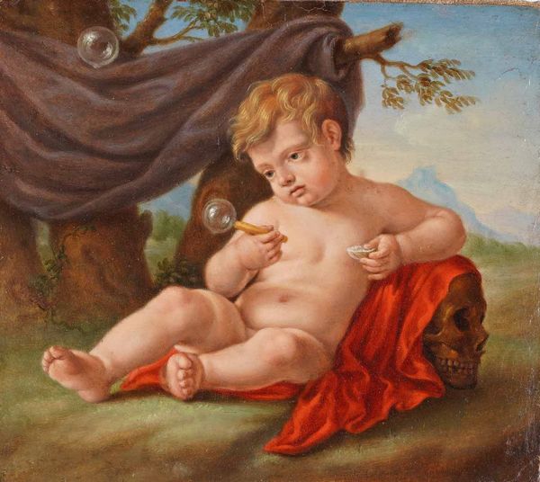 Scuola del XVIII secolo Allegoria della caducit  - Asta Dipinti Antichi - Associazione Nazionale - Case d'Asta italiane