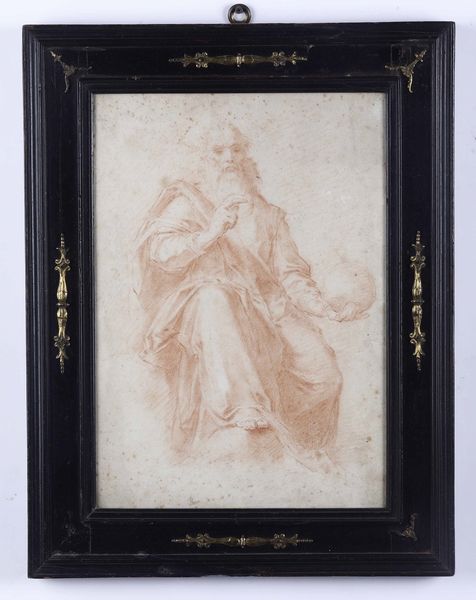 Scuola dell'inizio del XVI secolo Dio Padre  - Asta Dipinti Antichi - Associazione Nazionale - Case d'Asta italiane