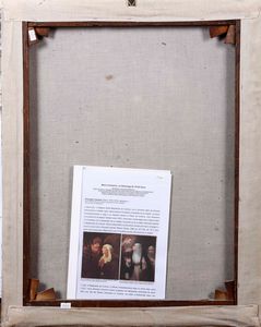 Giuseppe Casolani, Attribuito a : Santa Margherita da Cortona in adorazione del crocifisso  - Asta Dipinti Antichi - Associazione Nazionale - Case d'Asta italiane