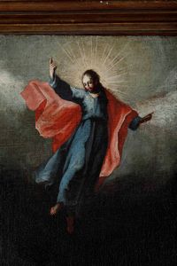 Scuola veneta del XVII secolo Ascensione  - Asta Dipinti Antichi - Associazione Nazionale - Case d'Asta italiane