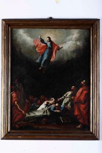 Scuola veneta del XVII secolo Ascensione  - Asta Dipinti Antichi - Associazione Nazionale - Case d'Asta italiane