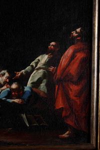 Scuola veneta del XVII secolo Ascensione  - Asta Dipinti Antichi - Associazione Nazionale - Case d'Asta italiane