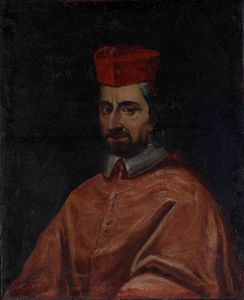 Scuola del XVII secolo Ritratto di cardinale  - Asta Dipinti Antichi - Associazione Nazionale - Case d'Asta italiane