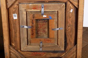 Scuola del XVIII secolo Putto son tamburello  - Asta Dipinti Antichi - Associazione Nazionale - Case d'Asta italiane