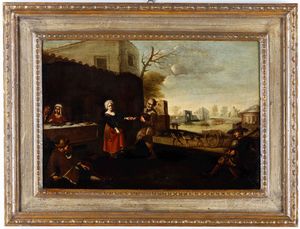 Michelangelo Cerquozzi, Cerchia di - Festa popolare