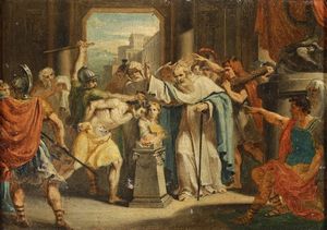 Scuola del XVIII secolo Episodi tratti dall'antichit  - Asta Dipinti Antichi - Associazione Nazionale - Case d'Asta italiane