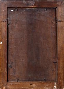 Scuola spagnola del XVII-XVIII secolo Madonna con Bambino entro ghirlanda di fiori  - Asta Dipinti Antichi - Associazione Nazionale - Case d'Asta italiane