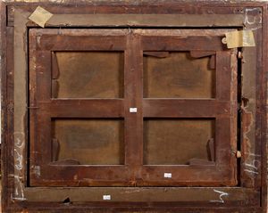 Scuola del XVIII secolo Natura morta con uva e melograni  - Asta Dipinti Antichi - Associazione Nazionale - Case d'Asta italiane