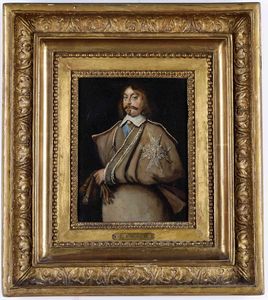 Louis Le Nain, copia da : Ritratto di gentiluomo  - Asta Dipinti Antichi - Associazione Nazionale - Case d'Asta italiane