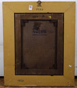 Scuola del XVIII secolo Ritratto di dama con scialle rosso  - Asta Dipinti Antichi - Associazione Nazionale - Case d'Asta italiane