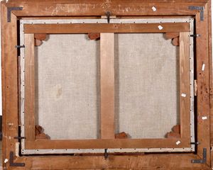 Scuola del XVIII secolo Battaglia con cavalieri  - Asta Dipinti Antichi - Associazione Nazionale - Case d'Asta italiane