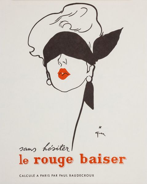 Gruau Renè : Le Rouge Baiser.  - Asta POP Culture e Manifesti d'epoca - Associazione Nazionale - Case d'Asta italiane