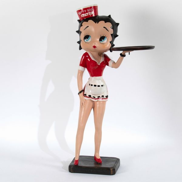Statua Betty Boop cameriera.  - Asta POP Culture e Manifesti d'epoca - Associazione Nazionale - Case d'Asta italiane