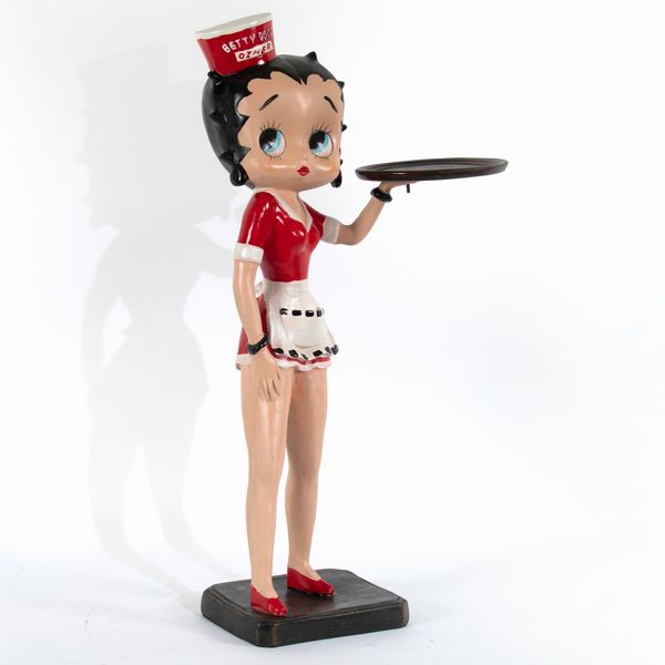 Statua Betty Boop cameriera.  - Asta POP Culture e Manifesti d'epoca - Associazione Nazionale - Case d'Asta italiane