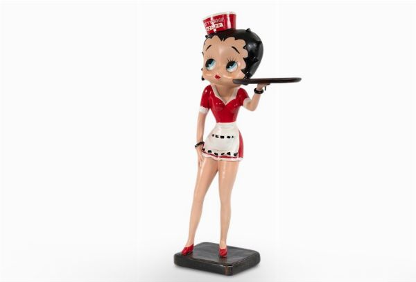Statua Betty Boop cameriera.  - Asta POP Culture e Manifesti d'epoca - Associazione Nazionale - Case d'Asta italiane