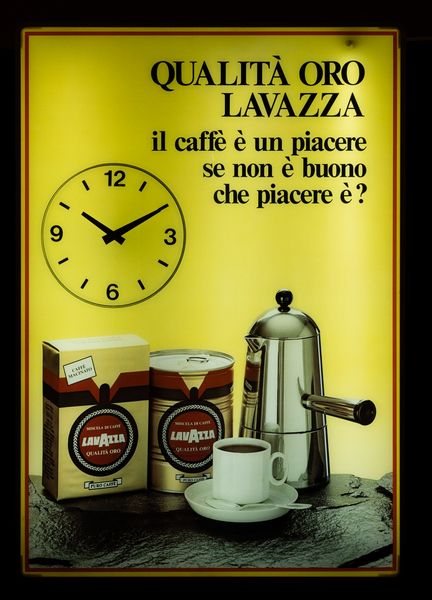 Orologio Lavazza Luminoso.  - Asta POP Culture e Manifesti d'epoca - Associazione Nazionale - Case d'Asta italiane