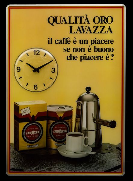 Orologio Lavazza Luminoso.  - Asta POP Culture e Manifesti d'epoca - Associazione Nazionale - Case d'Asta italiane