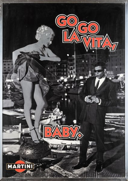 Mc Erikson - New York : Martini - Go Go la Vita.  - Asta POP Culture e Manifesti d'epoca - Associazione Nazionale - Case d'Asta italiane