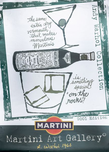 Andy Warhol : Martini - Art Gallery.  - Asta POP Culture e Manifesti d'epoca - Associazione Nazionale - Case d'Asta italiane
