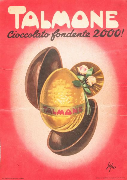 Severo Pozzati “Sepo” : TALMONE -  Cioccolato Fondente 2000!  - Asta POP Culture e Manifesti d'epoca - Associazione Nazionale - Case d'Asta italiane
