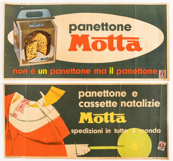 Anonimo : Panettone Motta.  - Asta POP Culture e Manifesti d'epoca - Associazione Nazionale - Case d'Asta italiane