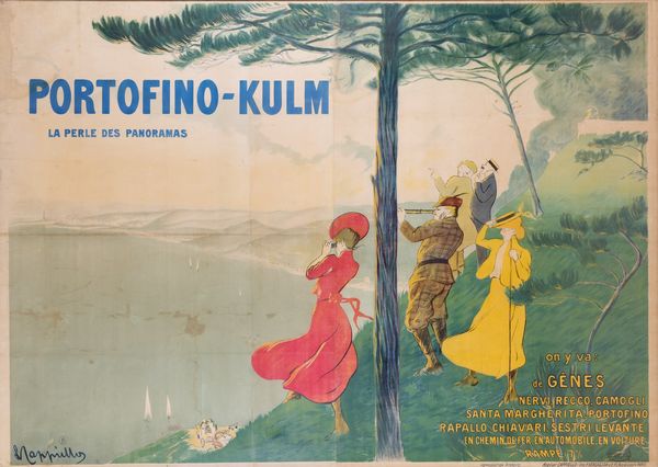 LEONETTO CAPPIELLO : Grand Hotel Portofino Kulm - La Perle des Panoramas.  - Asta POP Culture e Manifesti d'epoca - Associazione Nazionale - Case d'Asta italiane