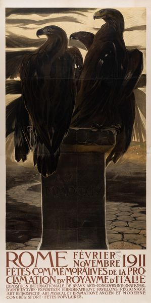 DUILIO CAMBELLOTTI : Feste Commemorative Proclamazione Regno d'Italia - Roma 1911.  - Asta POP Culture e Manifesti d'epoca - Associazione Nazionale - Case d'Asta italiane