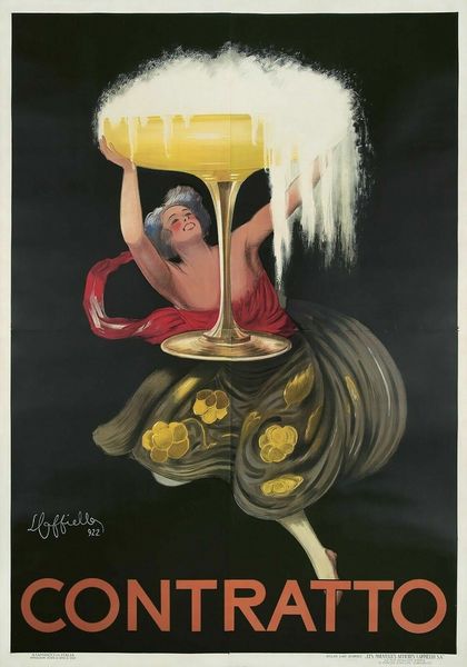 LEONETTO CAPPIELLO : Spumanti Contratto.  - Asta POP Culture e Manifesti d'epoca - Associazione Nazionale - Case d'Asta italiane
