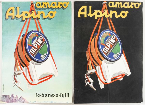 Anonimo : Amaro Alpino.  - Asta POP Culture e Manifesti d'epoca - Associazione Nazionale - Case d'Asta italiane
