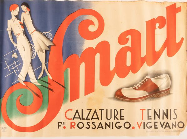 Anonimo : Smart - Calzature Tennis.  - Asta POP Culture e Manifesti d'epoca - Associazione Nazionale - Case d'Asta italiane